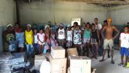 Voluntárias Sociais distribuem doações para as vítimas das chuvas em Cachoeira