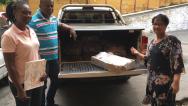Voluntárias Sociais doam 200 quilos de alimentos pro o asilo  São Lárazo